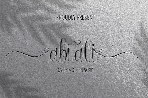 Abiali Typeface Review: A Delicate Script for Elegant Branding