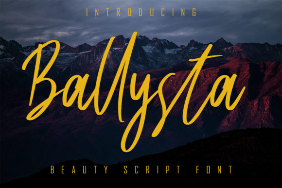 Ballysta: The Relaxed Handwritten Font for Elegant Branding