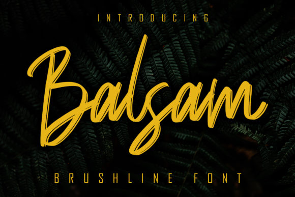 Balsam Handwritten Font for Elegant Crafts and Wedding Design