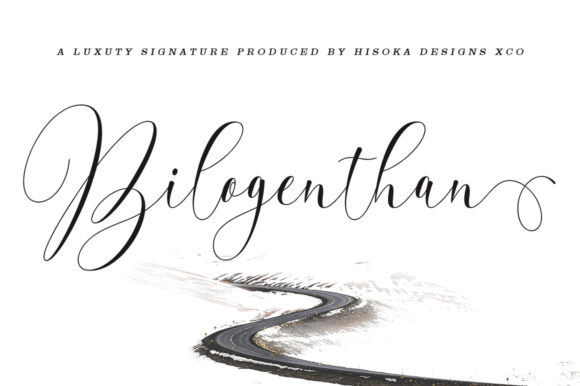 Bilogenthan: A Delicate Script Handwritten Font for Elegant Web Design