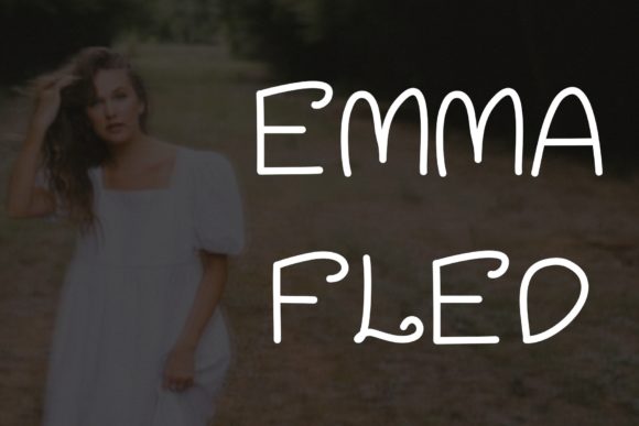 Emma Fled Handwritten Font for Creative Projects
