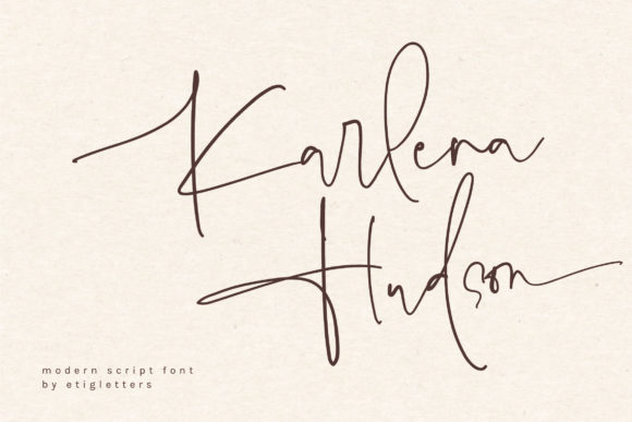 Karlena Hudson: The Elegant Handwritten Font for Modern Web Design