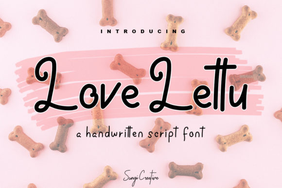 Love Lettu: A Sweet Handwritten Typeface for Editorial Design