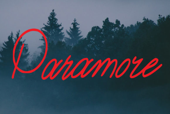 Paramore: A Sweet Handwritten Font for Authentic Branding