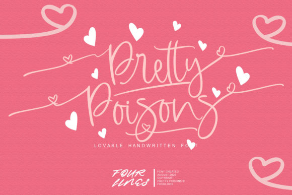 Pretty Poisons: A Delicate Script Handwritten Font for Elegant Branding