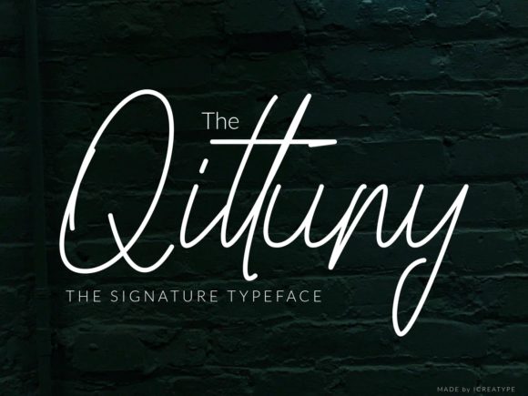 Qittuny: A Delicate Script Handwritten Font for Elegant Branding