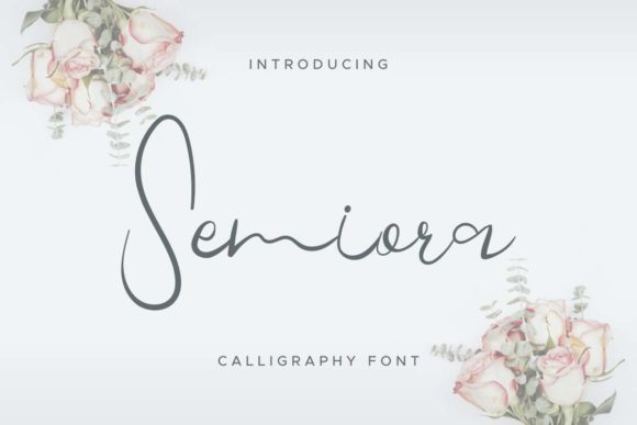 Semiora Typeface: Elevating Brand Identity with Elegant Script Handwritten Fonts