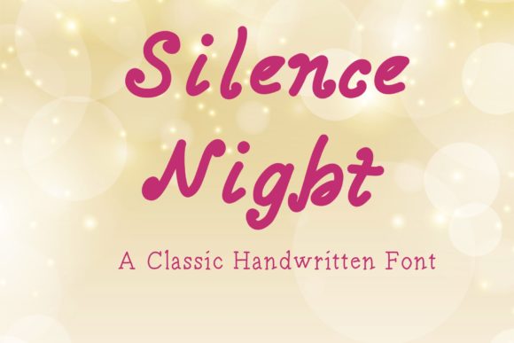 Silence Night Script Handwritten Font for Elegant Web Design