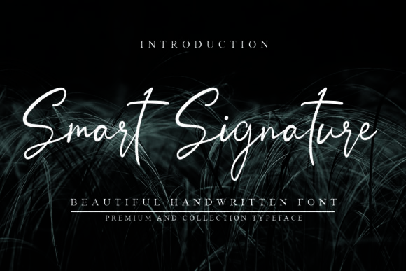 Smart Signature: A Flowing Handwritten Font for Editorial Design