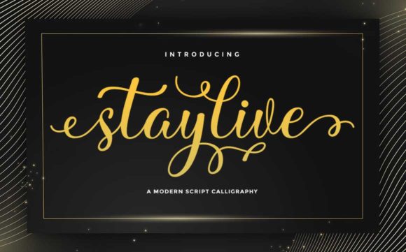 Stay Live Typeface: Elevating Editorial Design with Elegant Script