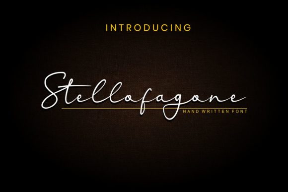 Stellofagone: A Timeless Script Handwritten Font for Editorial Design