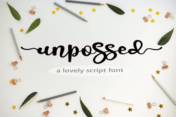Unpossed: A Timeless Script Handwritten Typeface for Editorial Design